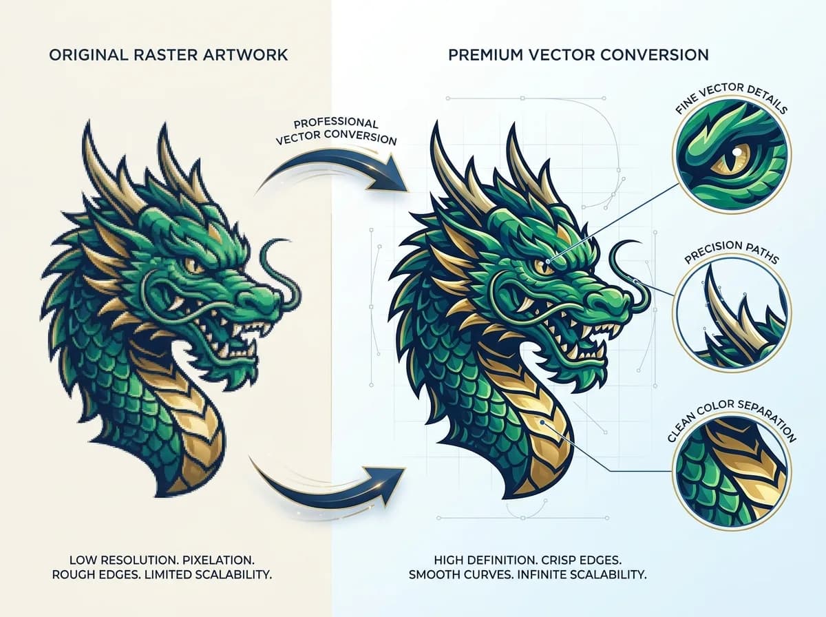 Vector art conversion sample